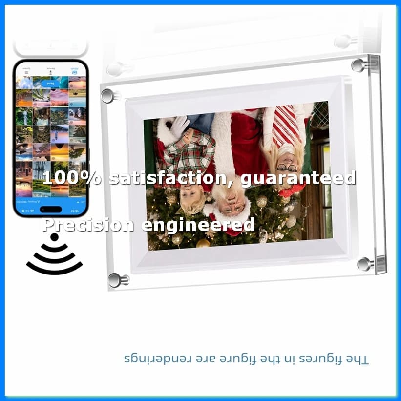 Nuova Cornice Digitale in Acrilico Trasparente da 7 Pollici, Lettore di Foto, Video e Musica, Cornice Elettronica WIFI 8G-A25R