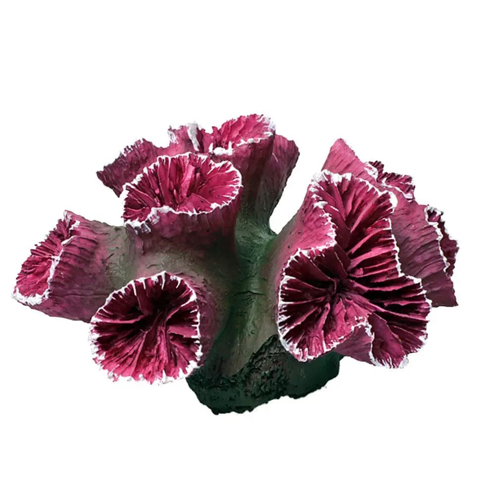 Corallo Artificiale Viola per Acquario, Design Vivace e Testurizzato per Acquari d'Acqua Dolce e Salata, Ornamento Scenografico