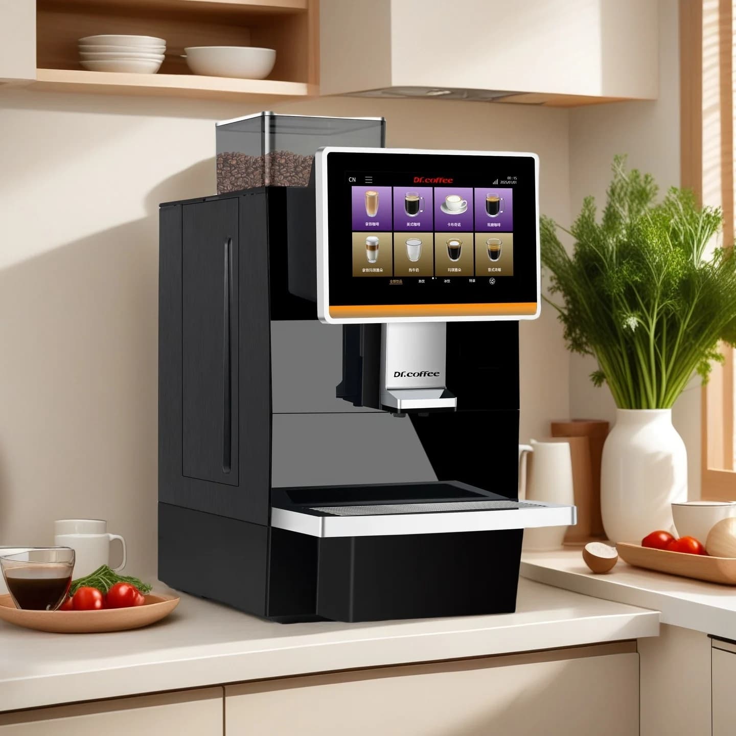 Dr.coffee CoffeeBreak Commercial Automatic Coffee Hotel Bean To Cup Espresso Coffee Machine For Restaurant Hotel Cafe Shop