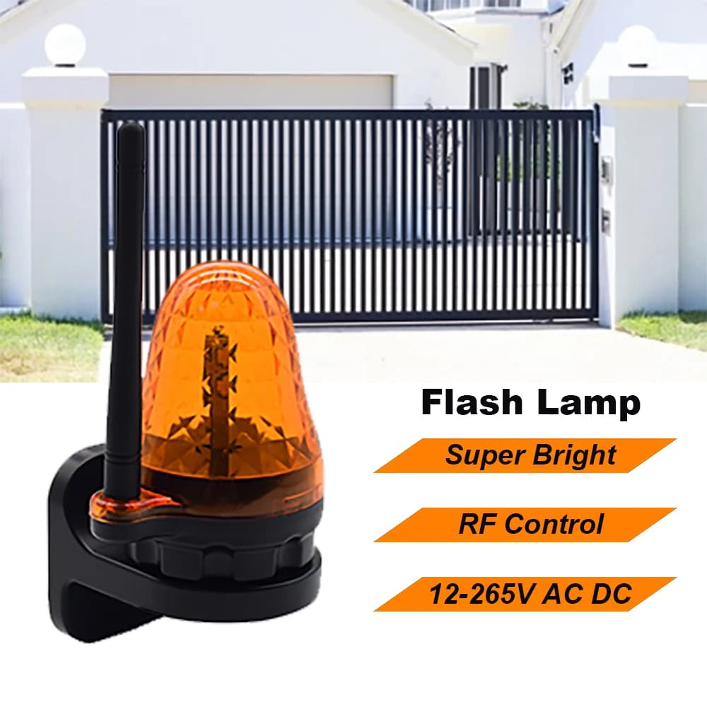 Universale 24V AC/DC 230VAC LED segnale allarme luce di emergenza lampada di avvertimento montaggio a parete per apriporta Garage automatico