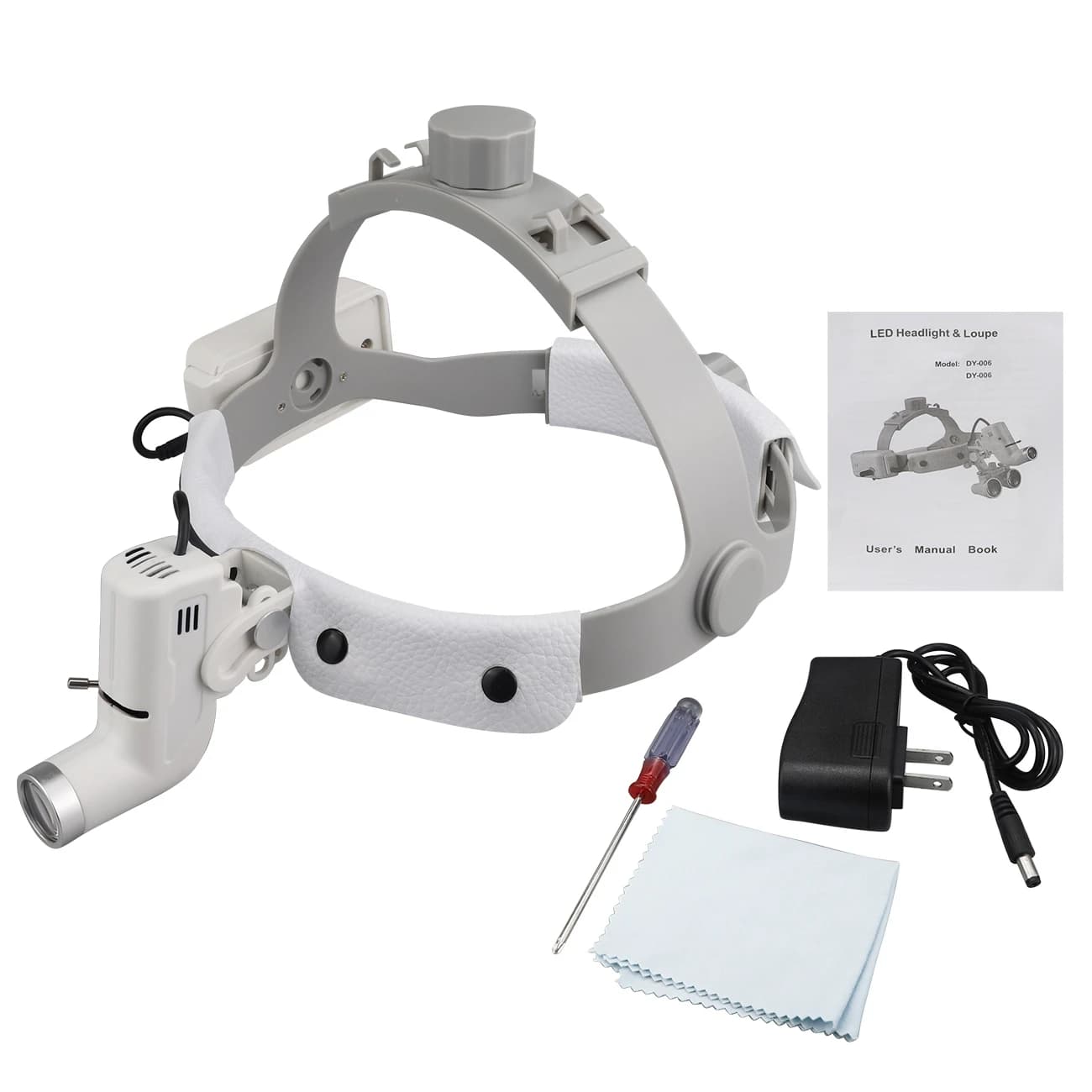 Lampada frontale a LED dentale da 5 W per lenti binoculari Luminosità spot Lampada frontale da laboratorio odontoiatrico regolabile Faro chirurgico