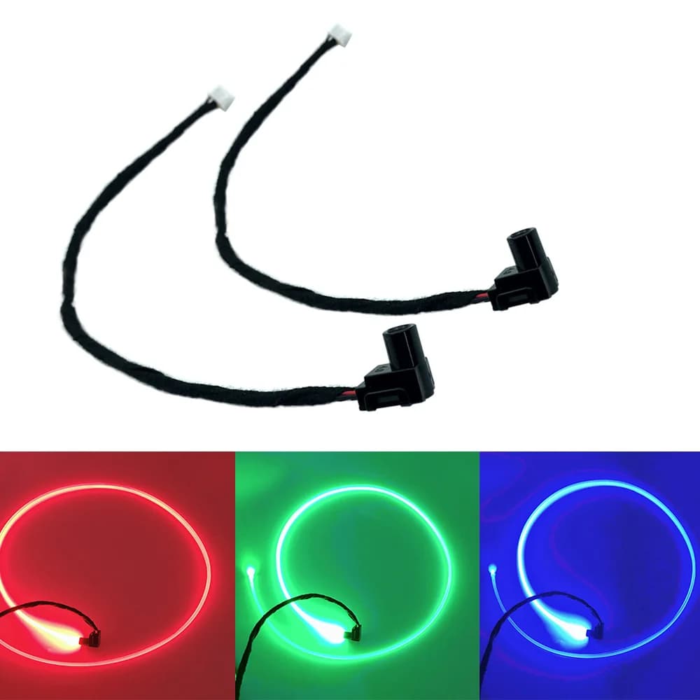 12V Led Light Source RGB multi-color Mini Illuminator LED Emitter Side Glow Fiber Optic Lamp Car Use HX2.54 plug