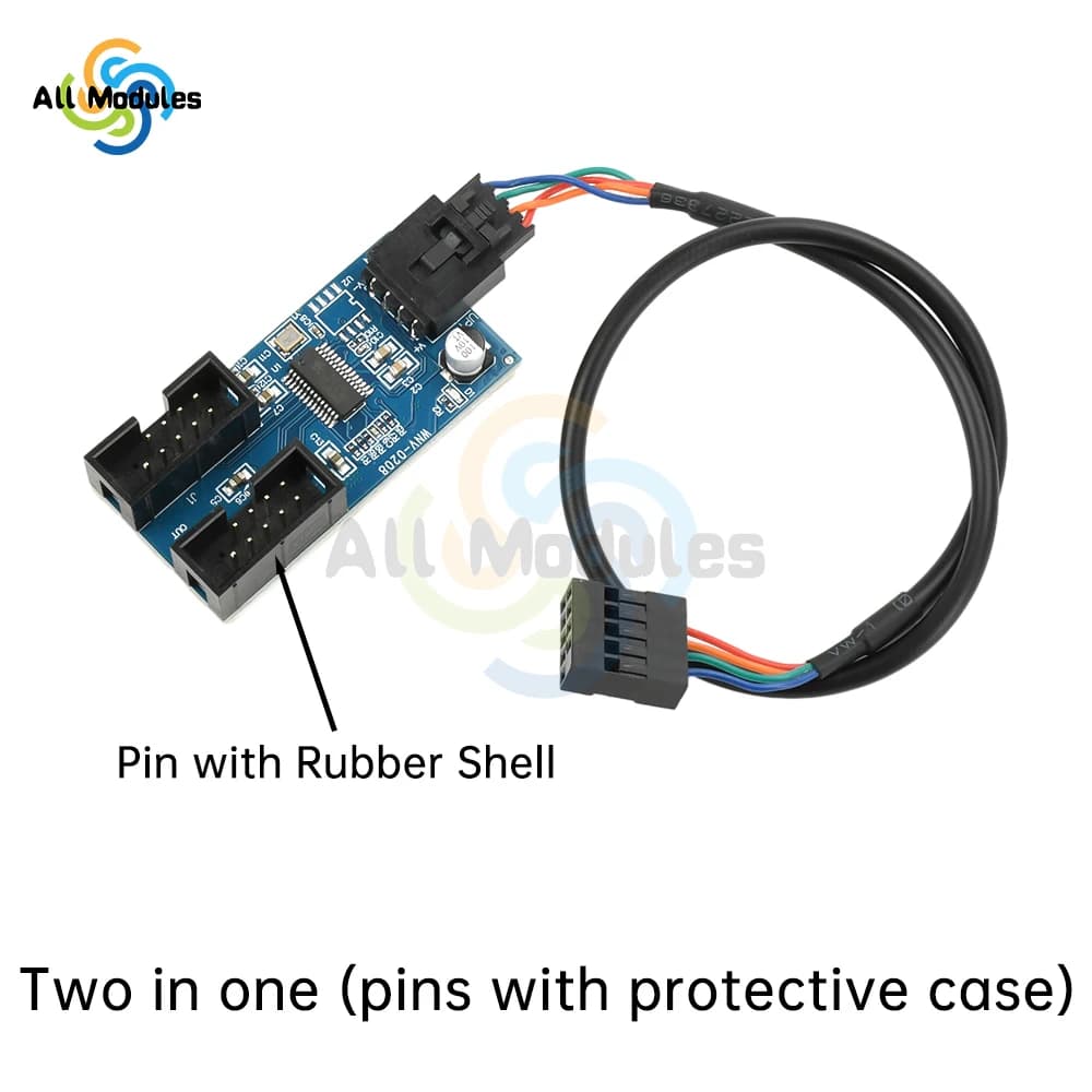 Scheda madre splitter USB a 9 pin Adattatore cavo di prolunga splitter per interfaccia femmina da 1 a 2 per connettori HUB USB da 1 a 4