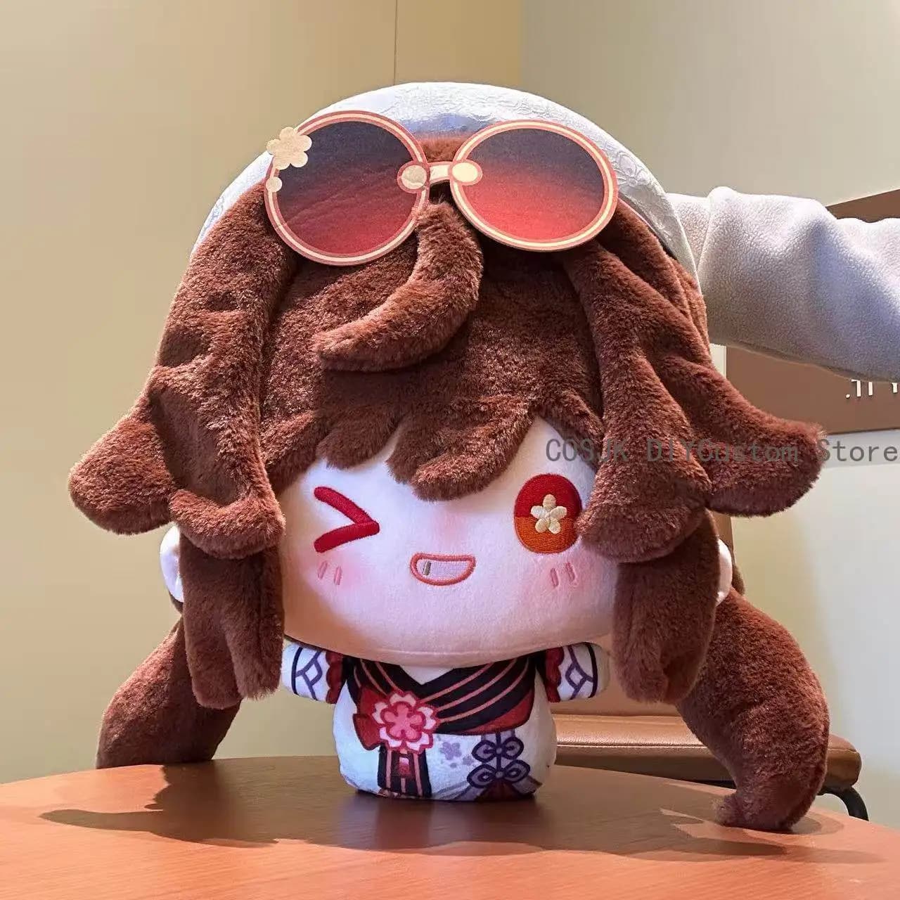 Peluche Gigante Kawaii Hutao Genshin Impact 35cm, Cuscino Idolo Maumet, Pupazzo, Cuscino Cosplay, Regalo di Halloween