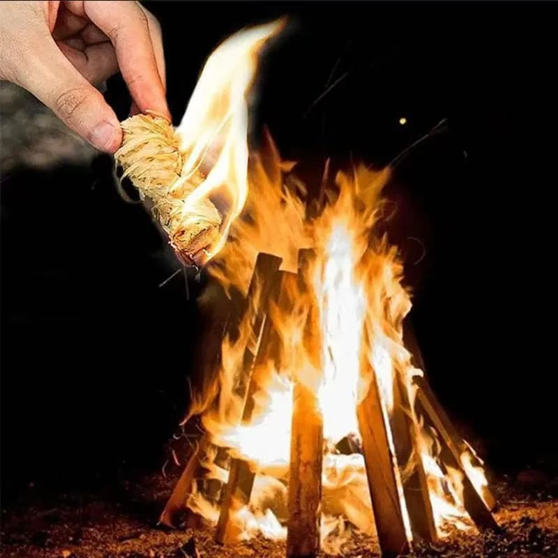 Suitable for fireplace, barbecue stove, chimney oven, charcoal ignition Natural fire starter, wax wood stick