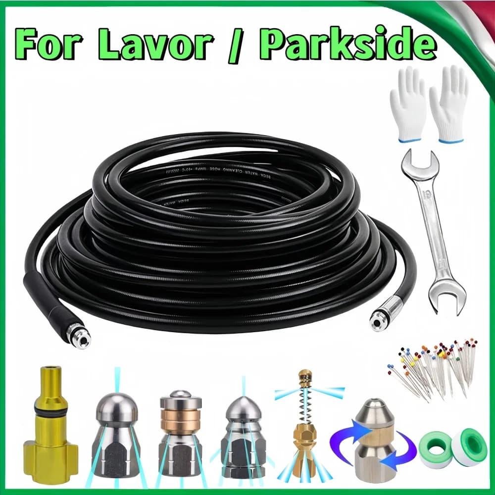 2~35 m sewage drain hose cleaner, high pressure cleaning nozzle for hose for pressure cleaning machine for LAVOR/Parkside