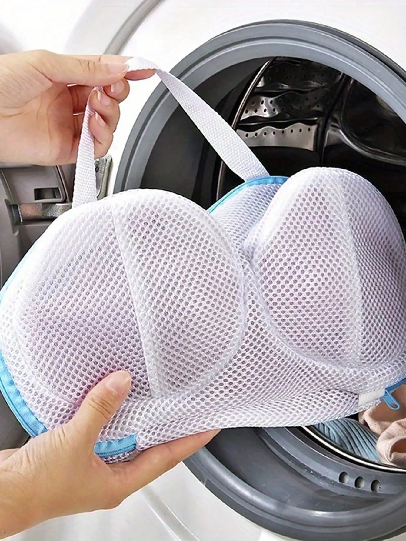 Bag for washing portable bras for home use, thick mesh, anti-deformation, for washing machine, durable, for underwear care