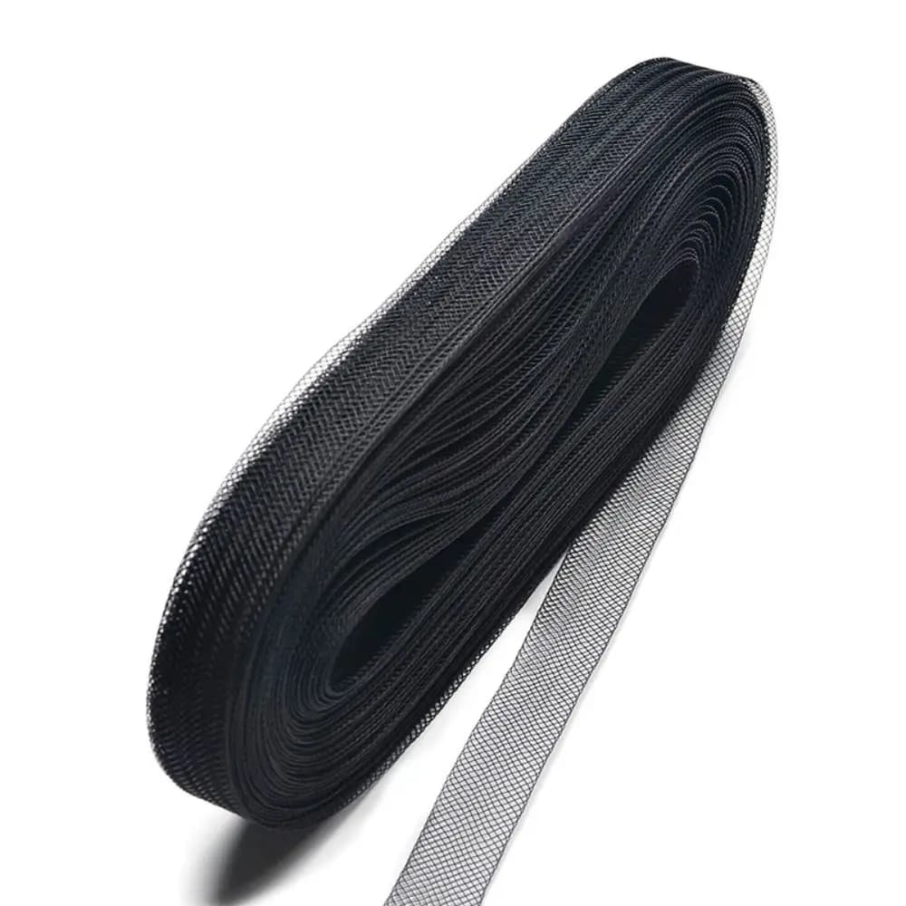 Reticulum tape Ribbons Wedding Dress Stiff Polyester Braid Fabric Mesh Fabric Horsehair Braid