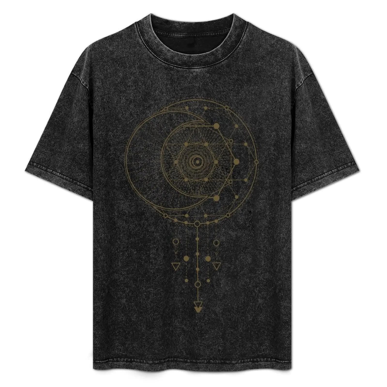 Moon Dreamcatcher / Sacred Geometry T-Shirt Classic Crew Neck Cotton T-Shirt