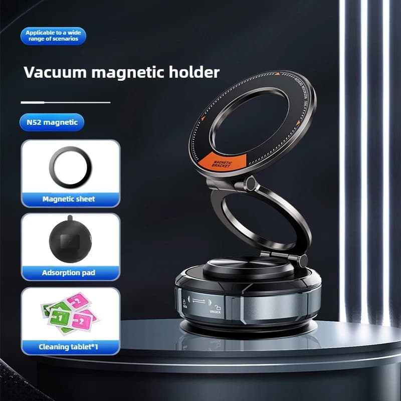 Nuovo Supporto Magnetico Universale per Telefono da Auto con Ventosa, Montaggio su Cruscotto, Ricarica Wireless, Accessori per Navigazione Auto