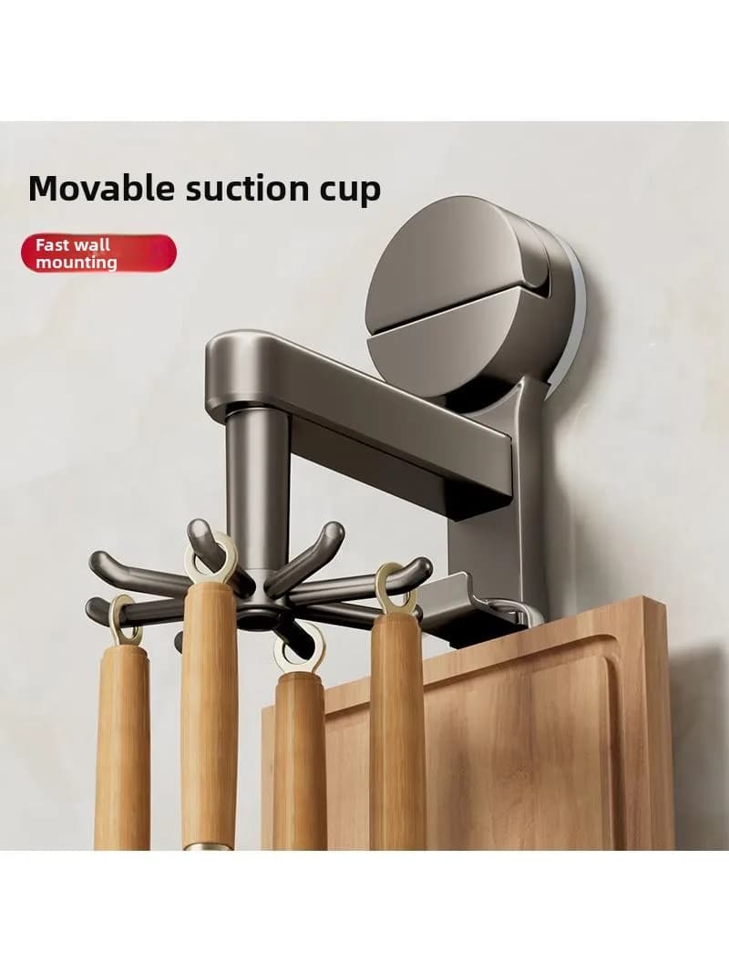 Potential Suction Cup Kitchen Hooks Without Drilling, Hook Wall decal for Spatulas, Mixers, Cutters, Wallet