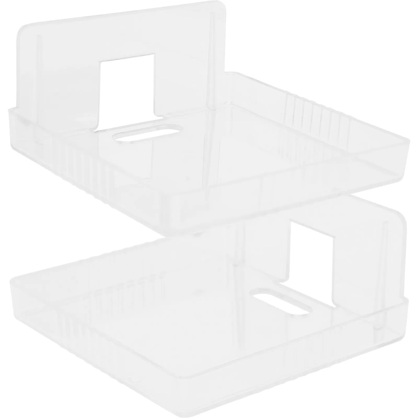 2Pcs Wall Mount Shelf Drill Free Camera Brackets Monitor Stand Router Holder Transparent Small Shelf Monitor Mount