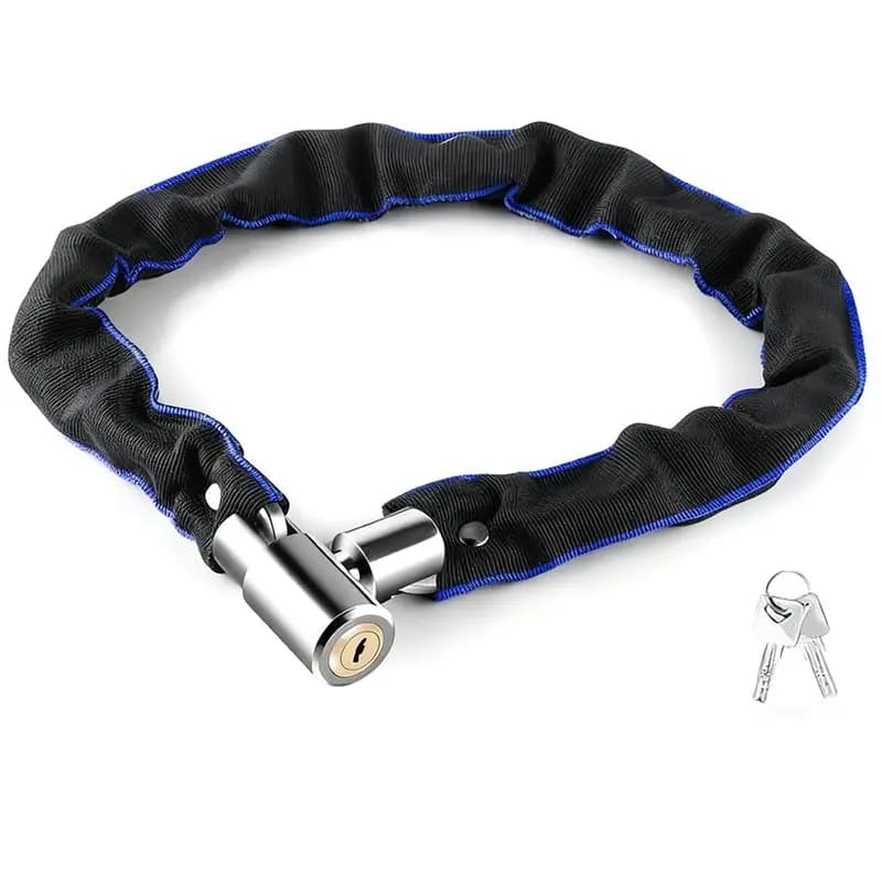 Lucchetto a catena in acciaio resistente per bici, e-bike, moto, scooter, cancello, sicurezza esterna - Dropshipping