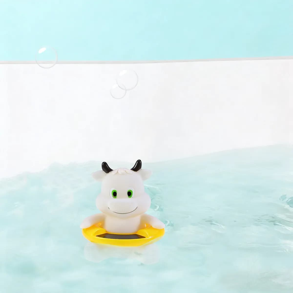 Termometro Elettronico Galleggiante per il Monitoraggio della Temperatura dell'Acqua del Bagno del Bambino e della Stanza, in Materiale ABS Sicuro per Vasca da Bagno