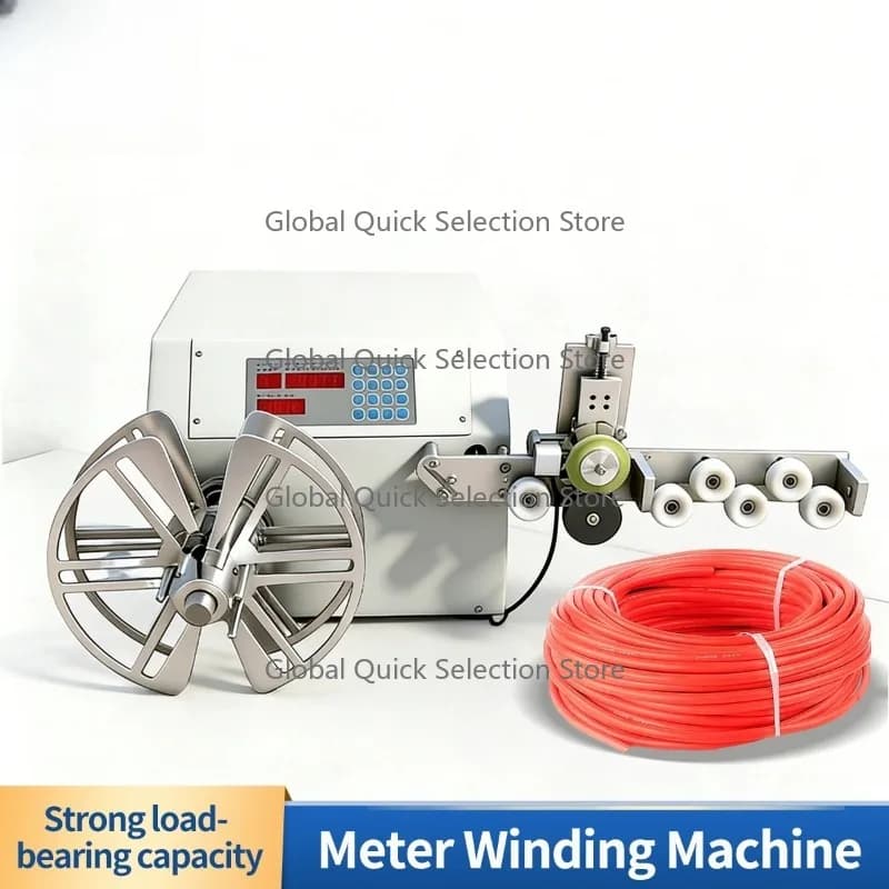 Automated Wire Binding Twist Tie Machine Meter Counter for Wire Harness Cable Coiling Metering with Touch Screen