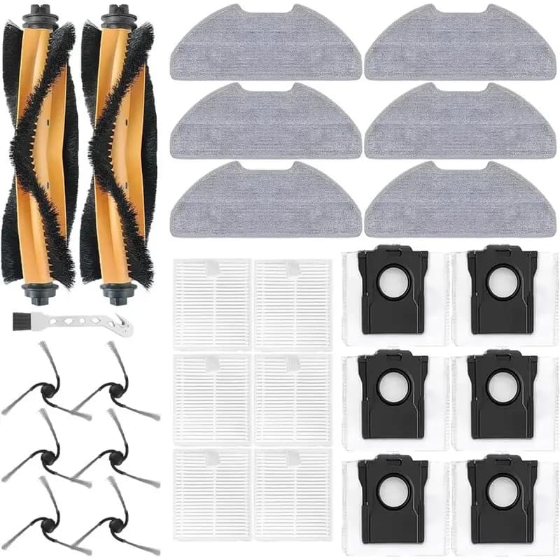 A78E-For Dreame D20 Air Plus Replacement Parts:Robot Vacuum Accessories-Main Brush, Side Brush, Filters, Mop Pads, Dust Bag