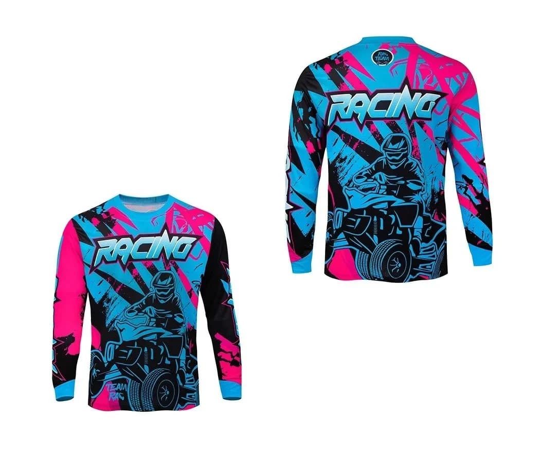 Motorcycle Sportswear Downhill Mountain Bike Mountain Bike Off-road Long Sleeved Loose Fit for Adults and Children Same Style