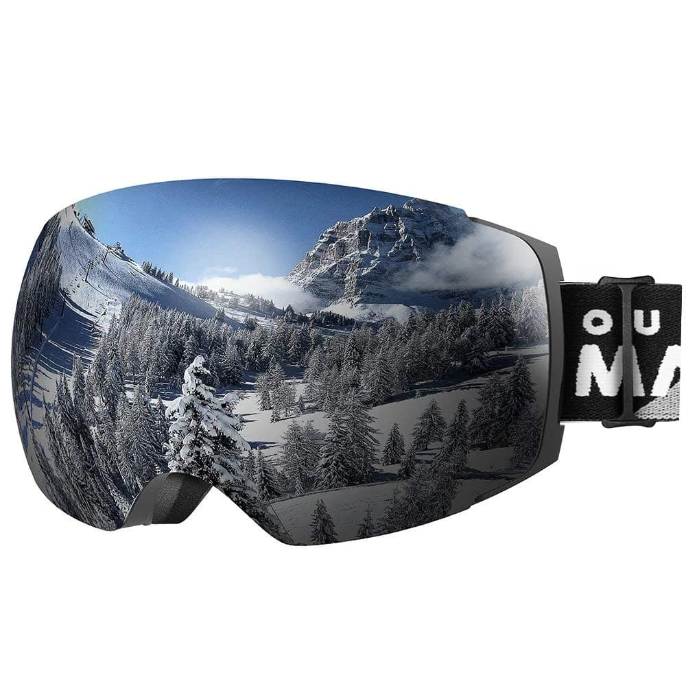 Occhiali da Sci PRO con Lenti Magnetiche Intercambiabili Senza Montatura, Certificati Antiappannamento per Snowboard