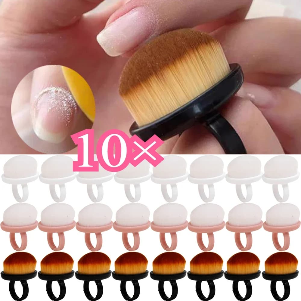 Spazzola professionale per polvere per unghie Spazzola per unghie Rimuovi lo smalto gel Strumento per la pulizia della polvere Pennelli per trucco di bellezza Accessori per manicure