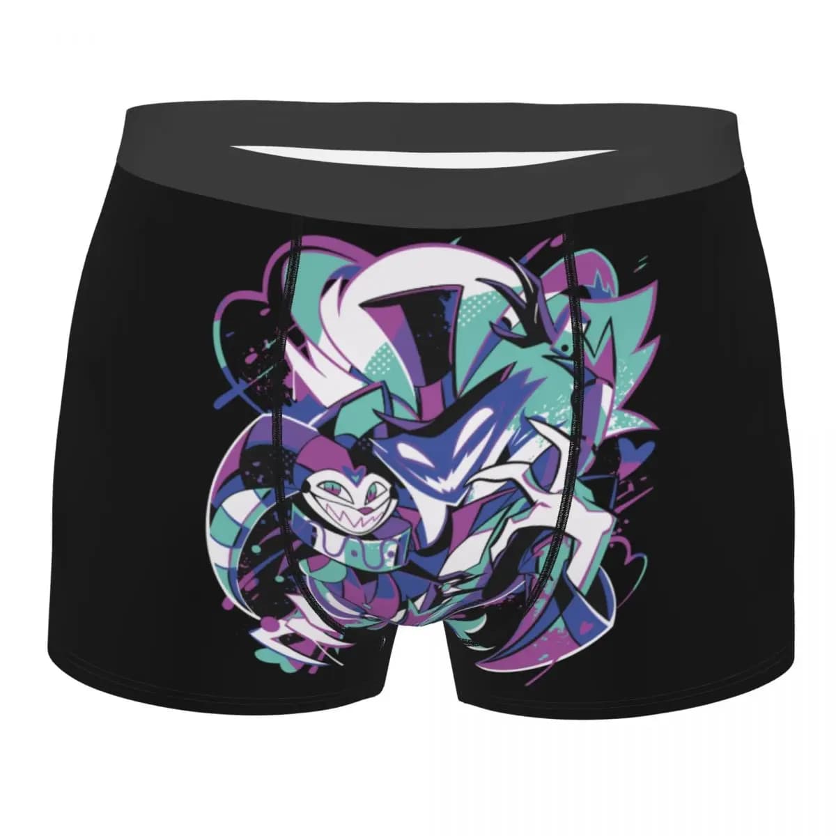 Helluva Boss Fizzarolli Fizzamodeous Boxer Shorts da uomo con stampa 3D, biancheria intima traspirante da uomo, slip