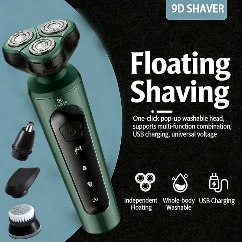 Xiaomi Electric Shaver for Men Waterproof Electric Trimmer Razor Dry and Wet Use Rechargeable Battery Rotating Shaving Machine