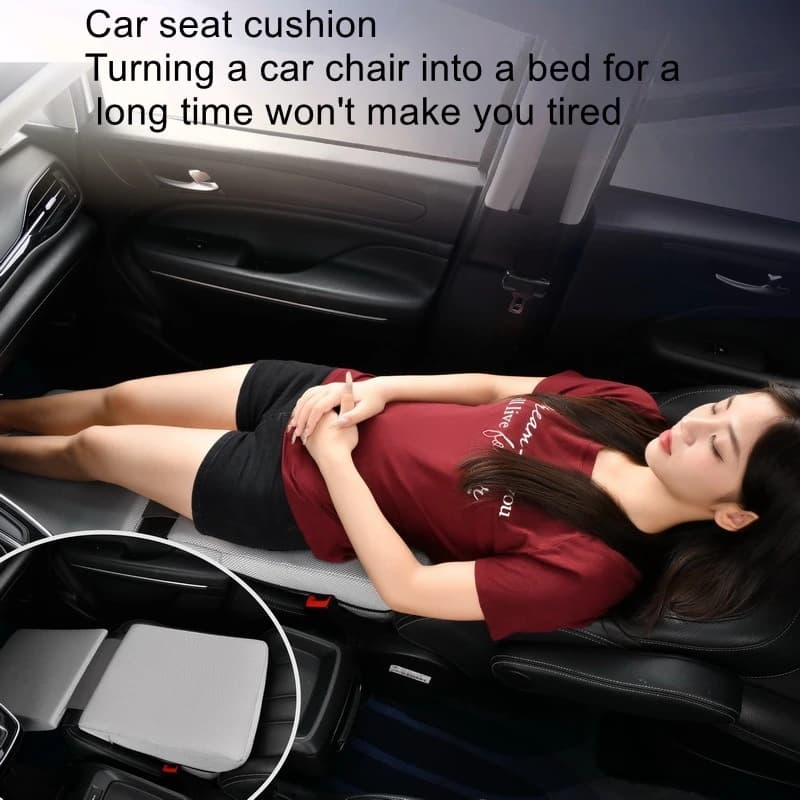 Car travel foldable flat mattress, self driving nap filling cushion chair, front and rear passenger sleeping artifact