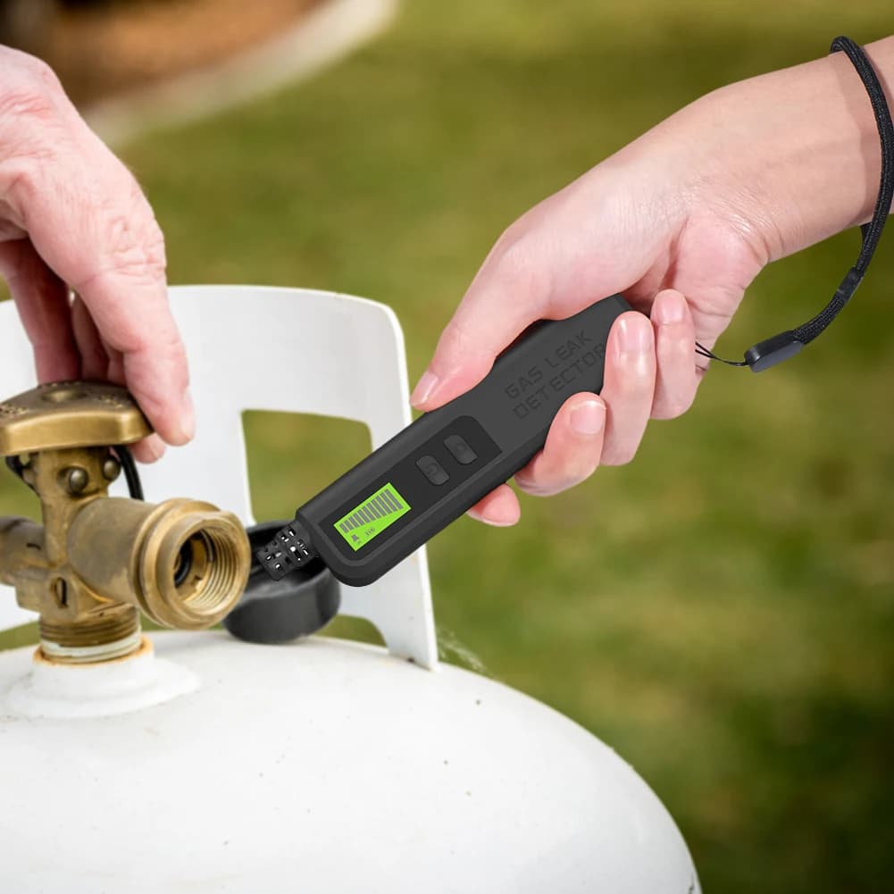 Rilevatore Portatile di Perdite di Gas Naturale con Allarme Acustico e Visivo, Tester per Gas Combustibile per Casa e Camper