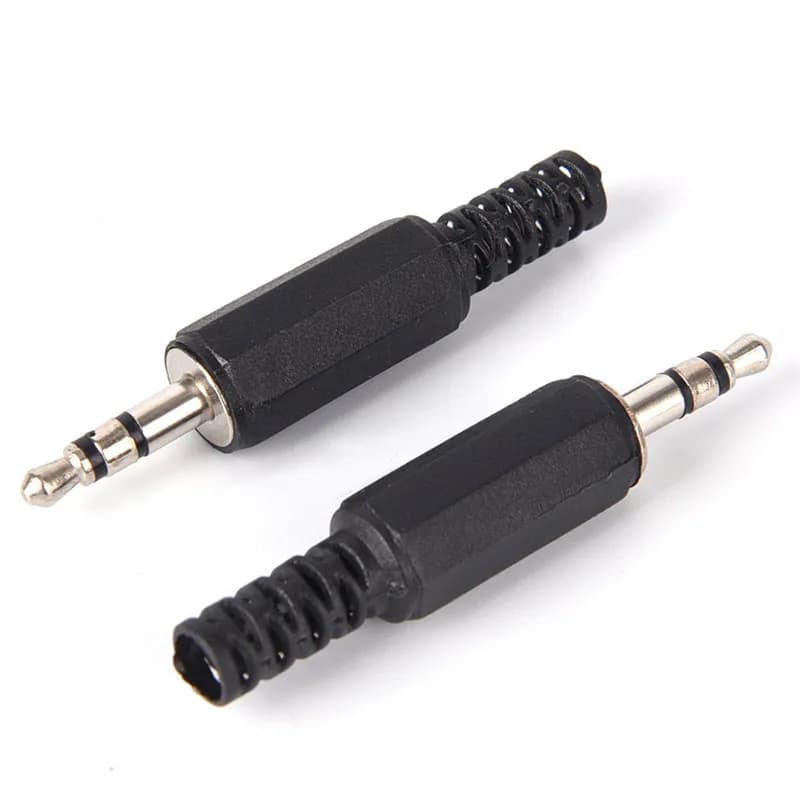5 connettori audio da 3,5 mm 1/8 pollici con jack maschio, adattatore stereo per cuffie