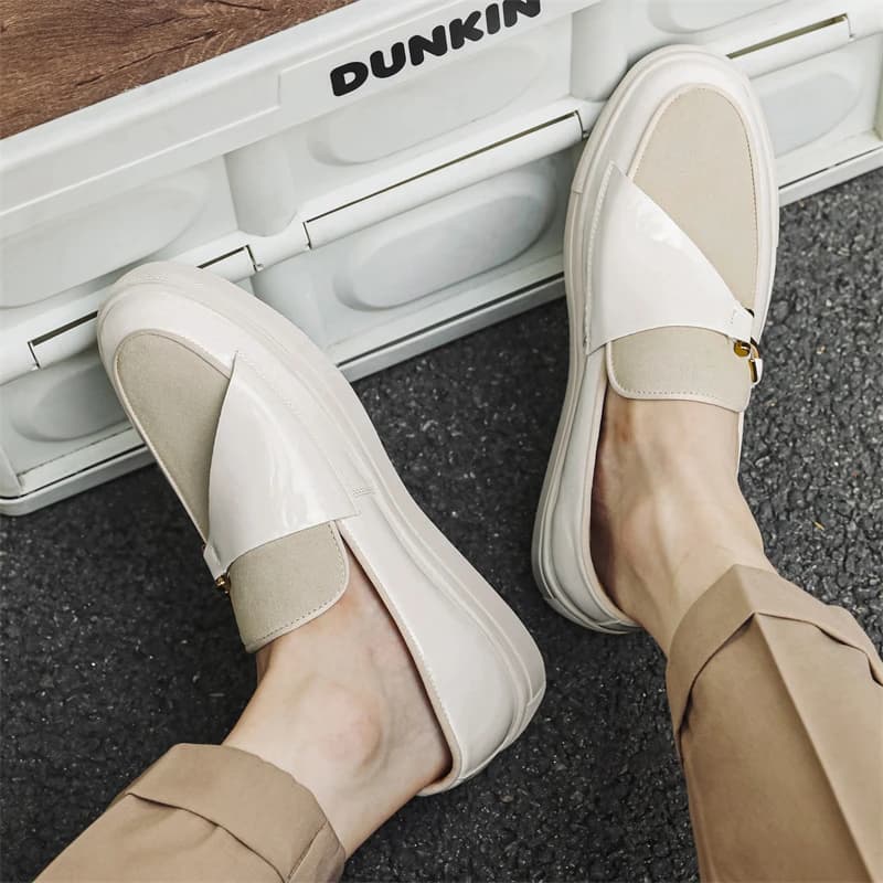 Shoes Le Fu Korean version with double hooks for increased ventilation and table shoes for hairdresser with fashionable trend in British style