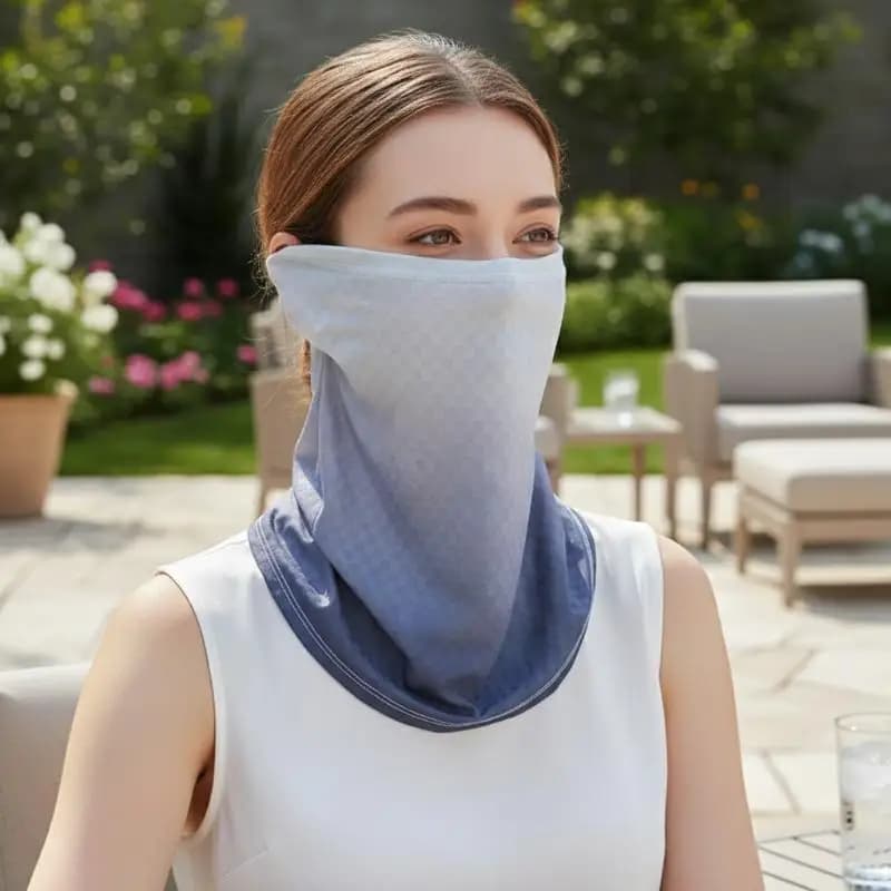 UV Protection Face Mask for Outdoor Cycling Breathable Sun Neck Protector for Summer Sports Motorcycle Riding Activities