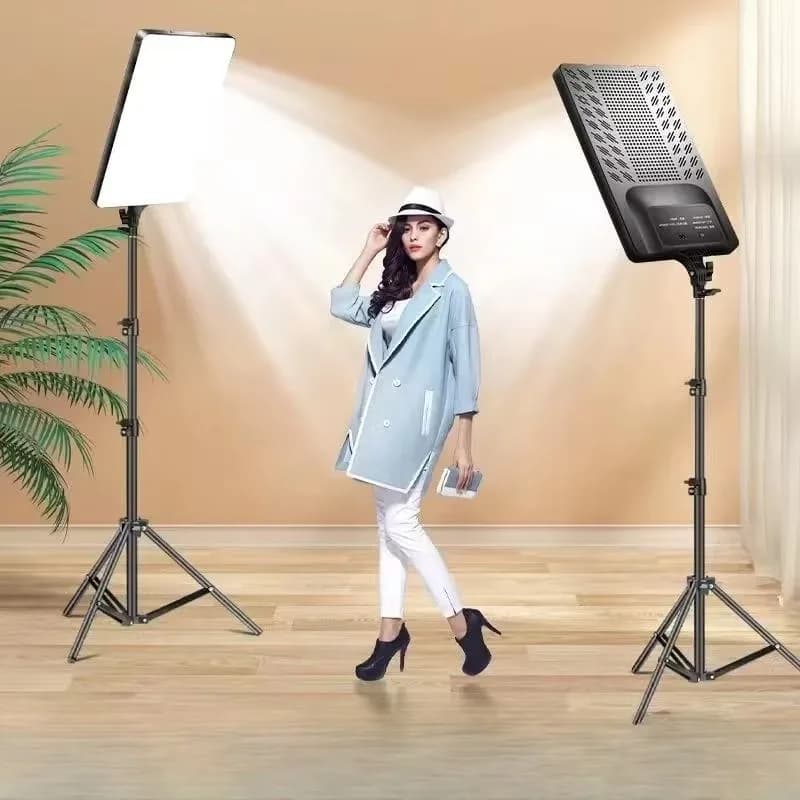 Luce video a LED con telecomando professionale, pannello dimmerabile, illuminazione, studio fotografico, fotografia dal vivo