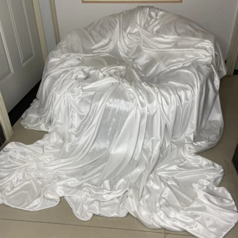 Copripiumino matrimoniale senza fodera, effetto seta, lucido, lenzuolo in raso di seta estivo, copriletto rinfrescante a doppio lato, biancheria da letto per la casa