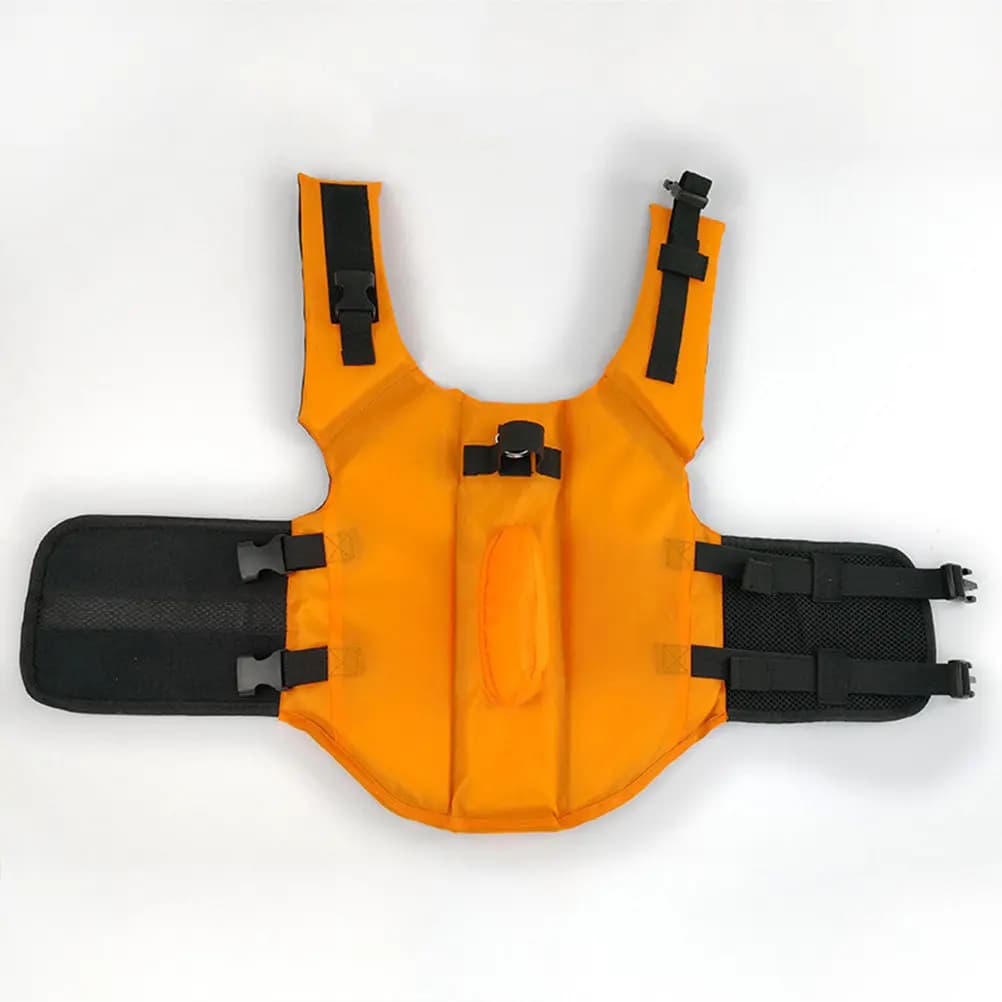 Giubbotto di Salvataggio a Pinna di Squalo per Cani, Giubbotto di Sicurezza Galleggiante in Nylon Regolabile con Maniglia per Cuccioli, Ideale per Lago, Oceano e Nautica