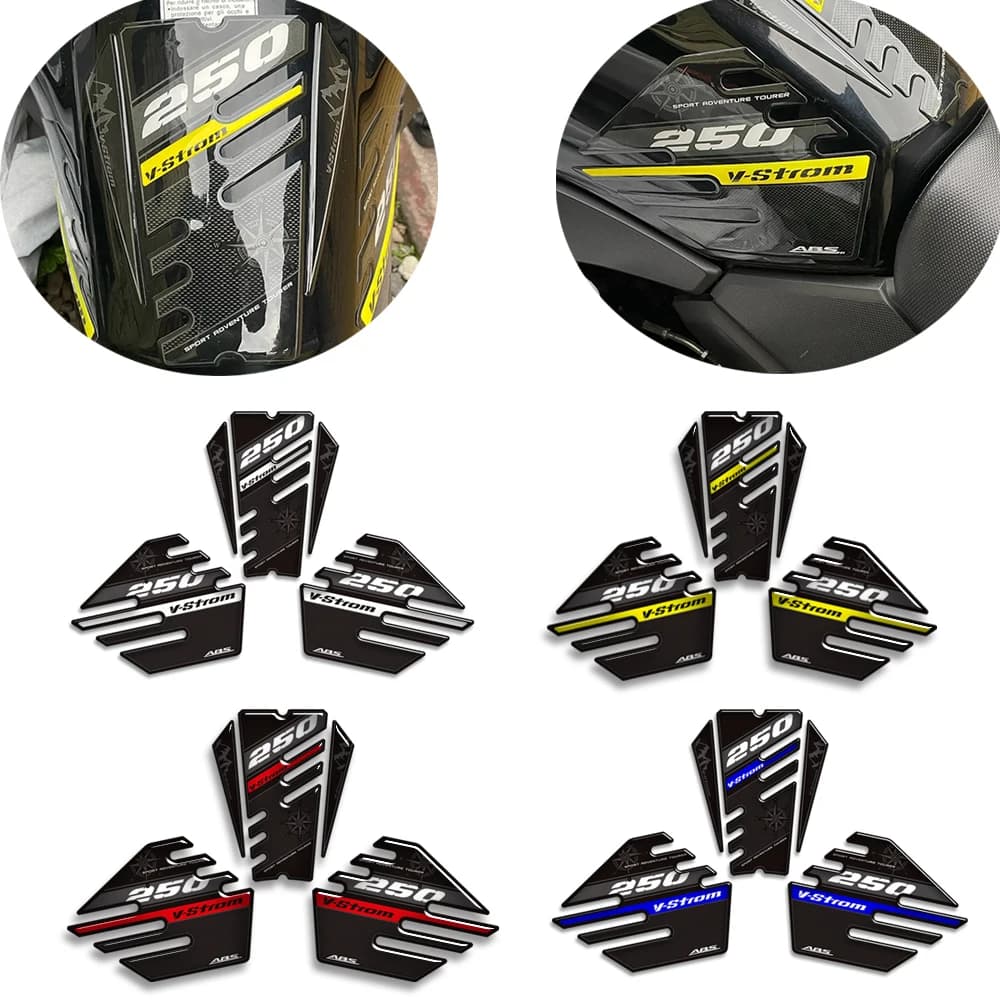 Moto Rilievo Del Carro Armato di Protezione Adesivi Kit Olio Combustibile Avventura Per Suzuki V-STROM VSTROM V STROM DL 250 SX 250SX