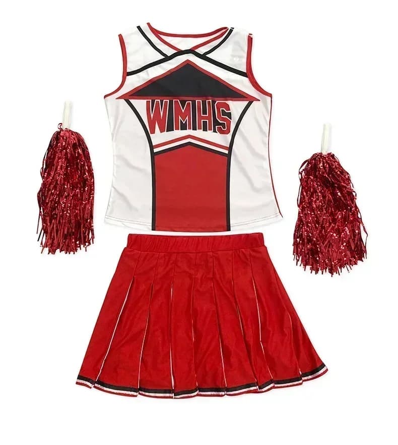 halloween High School Glee Club Cheerleader Costume Glee Style Cheerleading Varsity Cheerleader Cheerios Costume Fancy