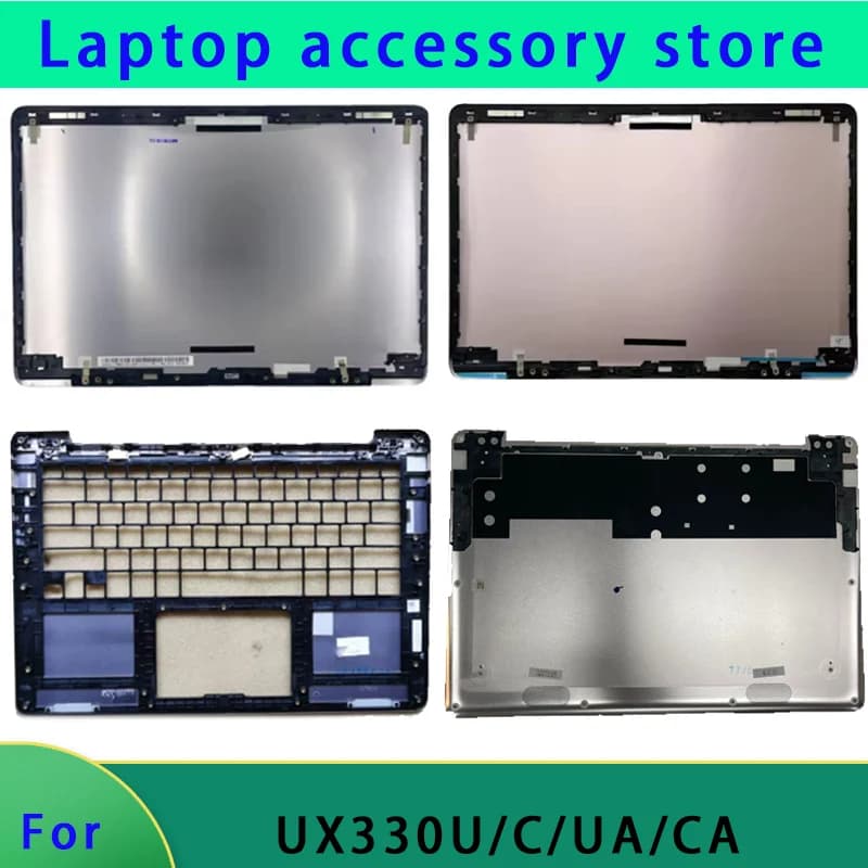 Suitable for UX330C UX330U UX330UA UX330CA LCD screen top cover screen frame palm support bottom shell hinge cover hinge gray