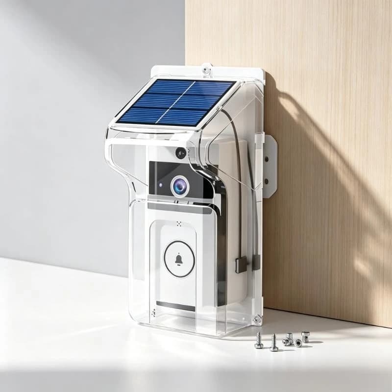 Home Security WiFi Video Intercom Smart Doorbell Solar Charging Shell Waterproof Digital Door Viewer Surveillance Cam