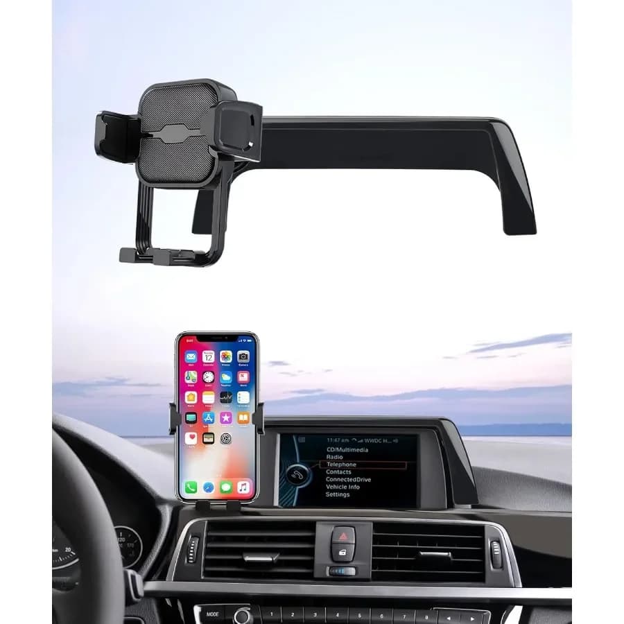 Supporto per telefono da auto per BMW Serie 3 20122018 Serie 2 Serie 4 20142018 con rotazione a 360 gradi e clip fissa per schermo da 6,5 pollici Universa