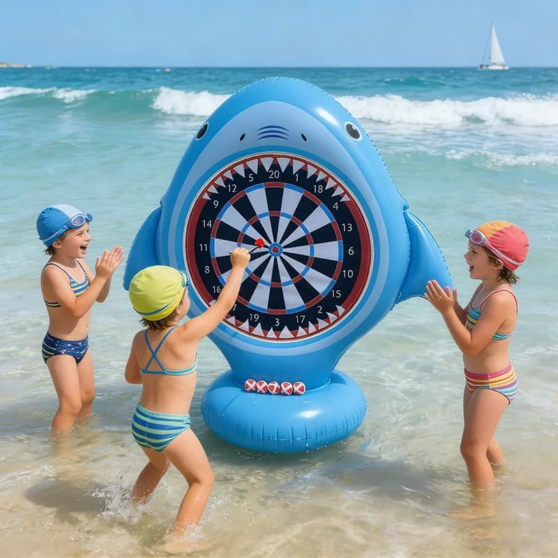 Gioco Gonfiabile Bersaglio per Freccette Acquatico, Galleggiante per Piscina, Attività Estive da Spiaggia, Regalo Estivo Fantastico per Feste per Bambini e Bambine dai 6 7 8 9 10 12 Anni