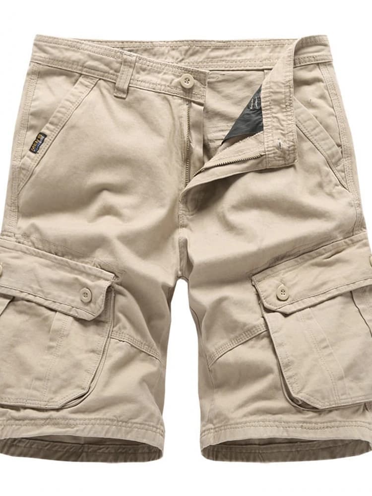 Loose Fit Pure Cotton Men's Summer Shorts Casual Workwear Seven-Foot Pants Big Size Sport Trousers Comfortable Breathable