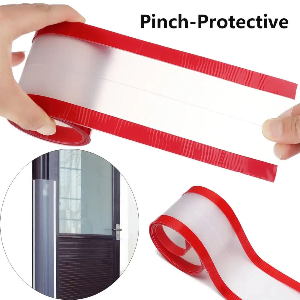 Adesivo multifunzione utile per la protezione della cucitura della porta Protezioni anti-pizzico di sicurezza Protezione della cerniera della porta Pizzico-Protezione di sicurezza unisex