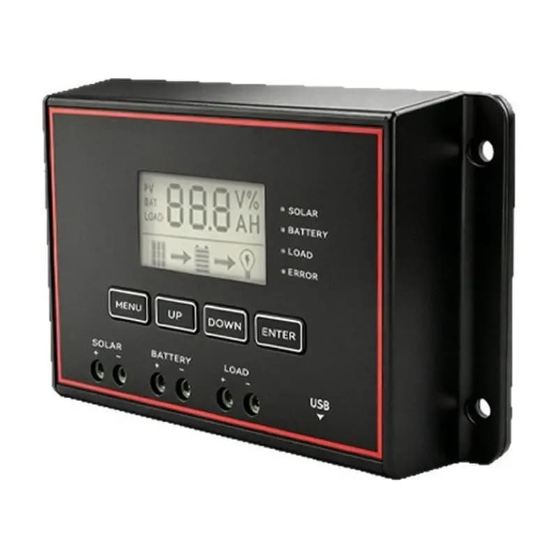 GYTB-Solar Charge Controller 20A 12V/24V Battery LCD Screen Display Photovoltaic Panel 20A Charge/Discharge Control