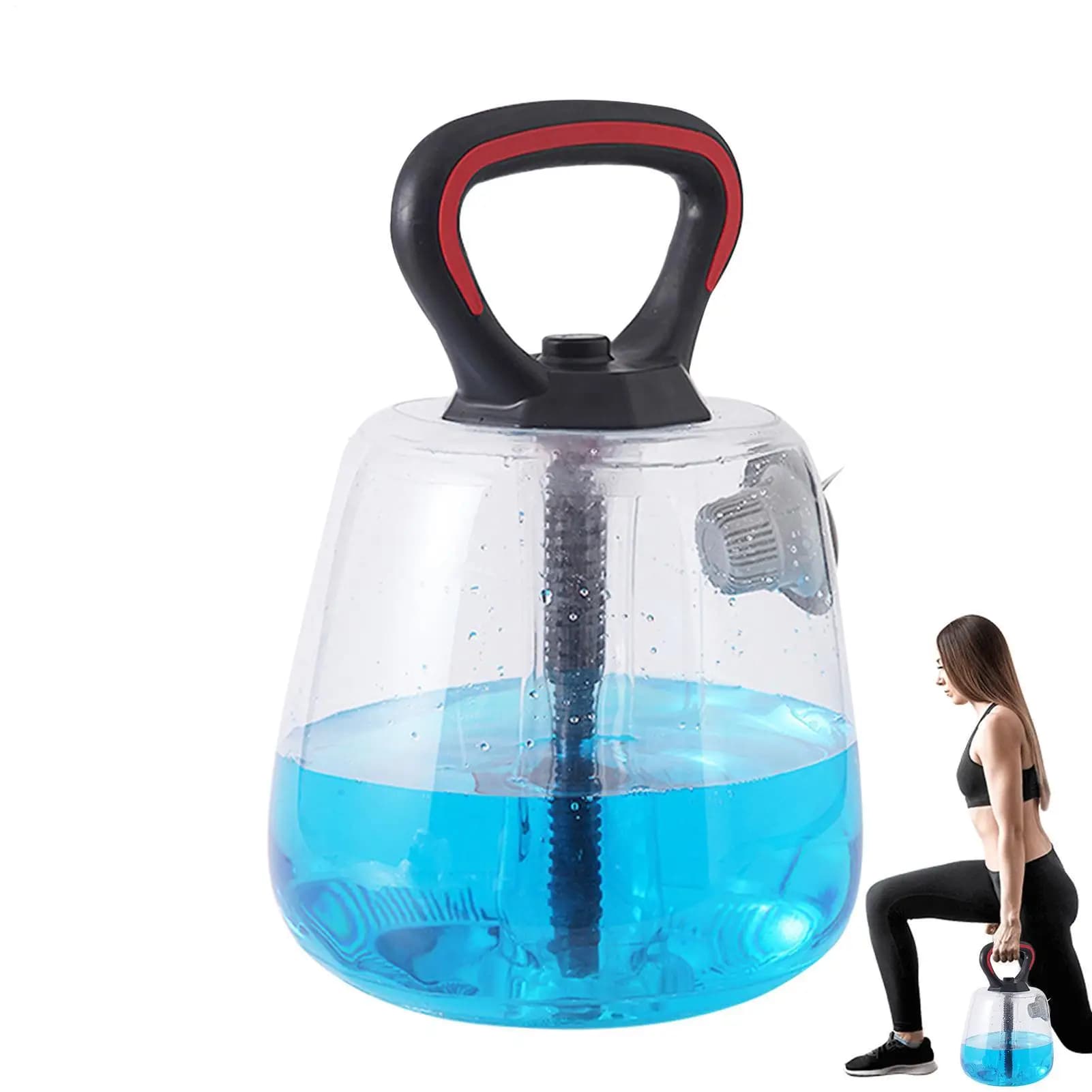 Kettlebell water bag workout adjustable with kettlebell for strength training with water input for core training and body balance