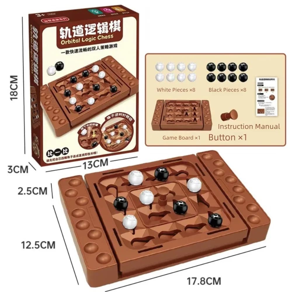 Interactive Touch Flip Black White Chess Funny Intelligent Tabletop Board Games Thinking Reasoning Board Game Set