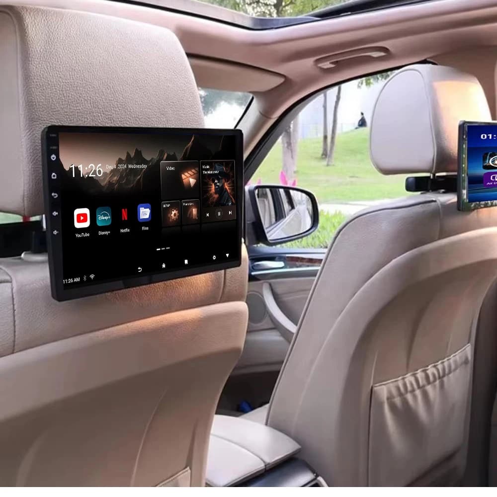 Monitor per poggiatesta auto da 10 pollici, Tablet PC Android 8.1, Wi-Fi, Bluetooth, 2G+32G ROM, HDMI, Intrattenimento per sedili posteriori, Mirroring, Download APP