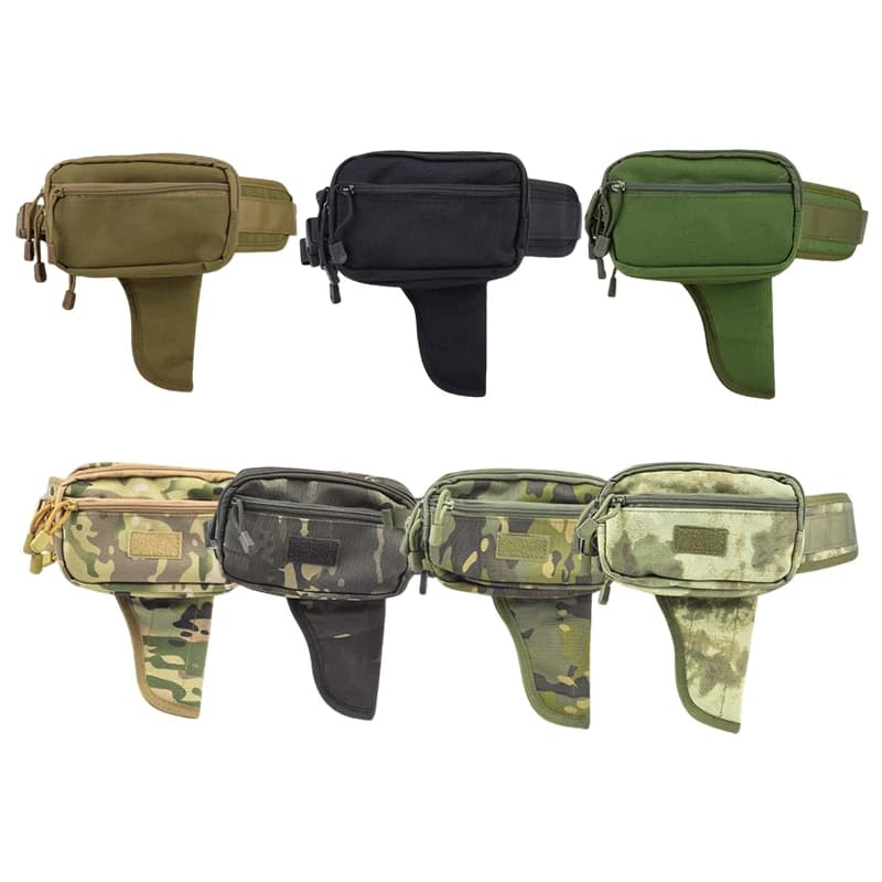 Multifunctional Waist Bag Nylon Concealed Carry Holster EDC Belt Pack for Men Outdoor Hunting Camping Travel Casual Fanny Pack