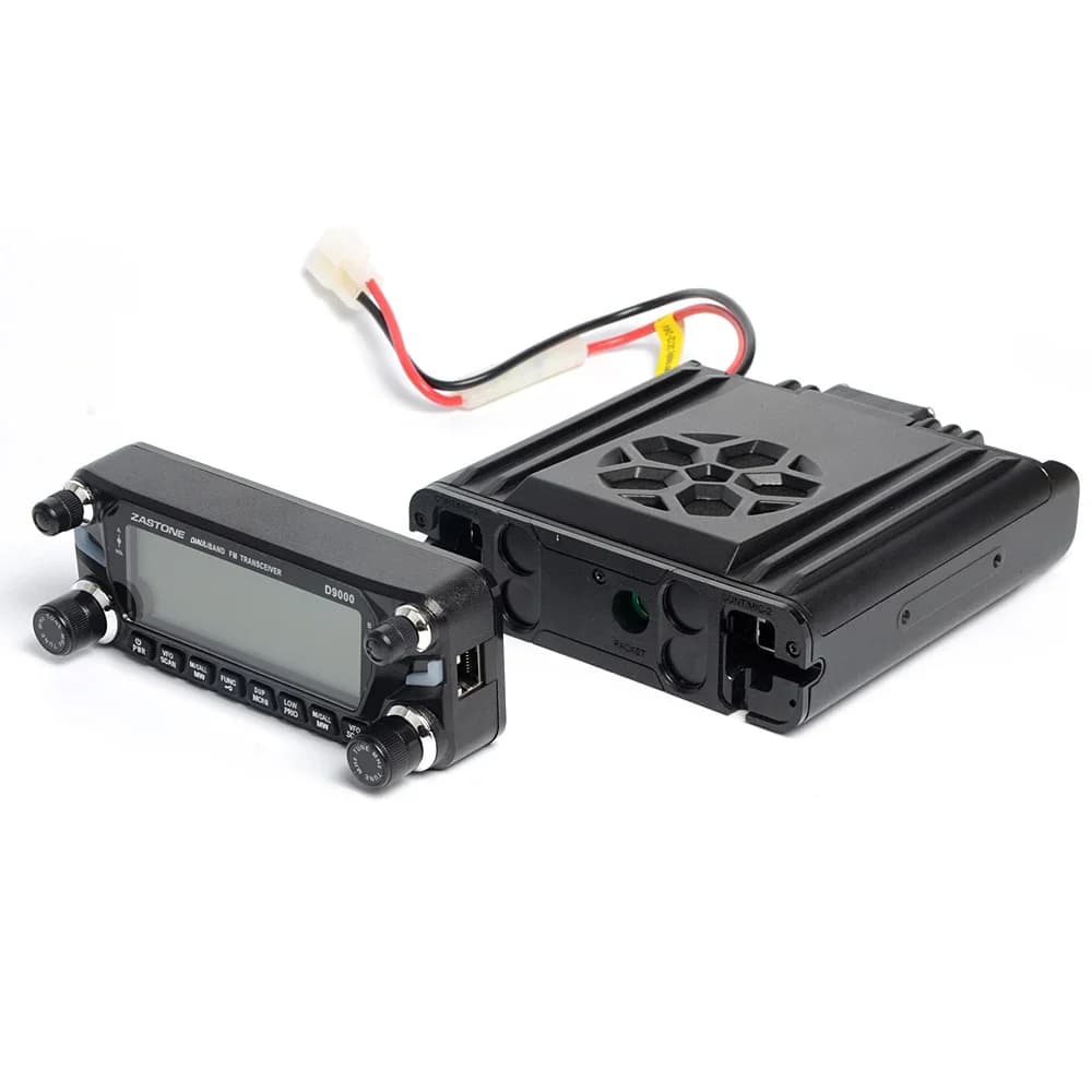 Radio Mobile D9000 50W Dual Band per Auto, Walkie Talkie con Pannello Separato, Frequenza Aviazione 118-136MHZ AM UHF VHF HAM