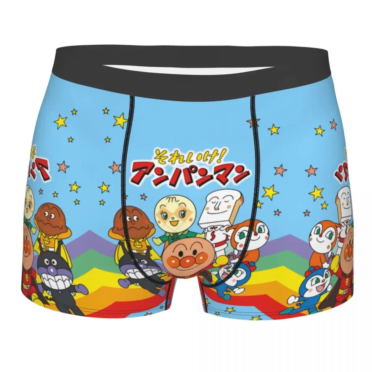 Pantaloncini boxer personalizzati A-Anpanmanes Bread Film per Homme Stampa 3D Film Biancheria intima Mutandine Slip Mutande traspiranti