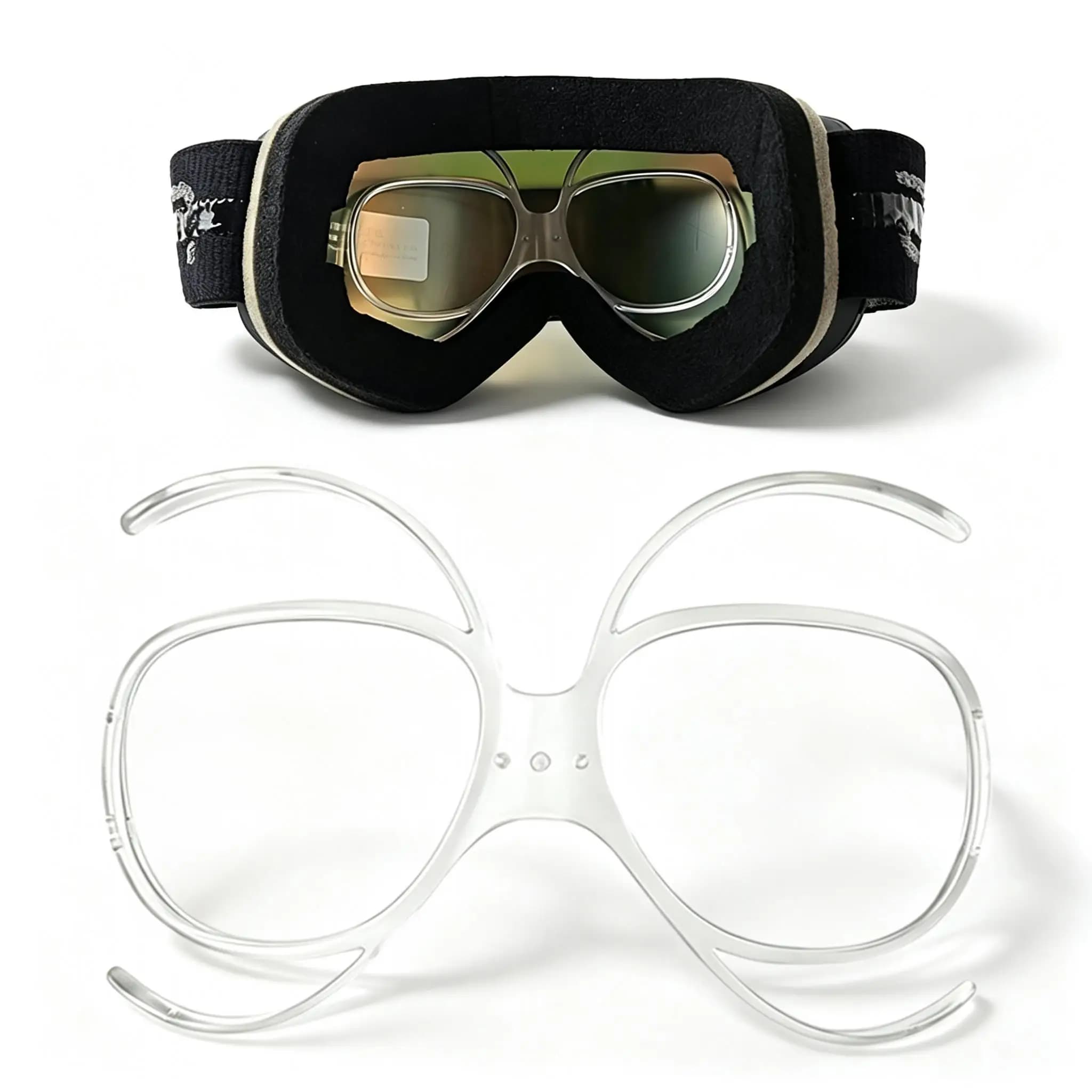 Universal Compatibility TR90 Ski Goggle Myopia Frame, Men Women Teen, Winter Snow Sport Cycling Secure Inner Eyeglass Holder