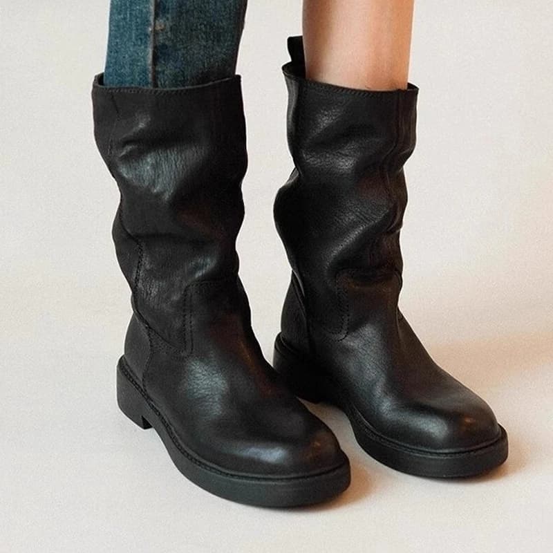 Appartamenti Stivaletti da donna Scarpe eleganti alla moda Designer Stivali invernali da donna accoglienti 2025 Nuova tendenza Casual Walking Femme Chelsea Botas